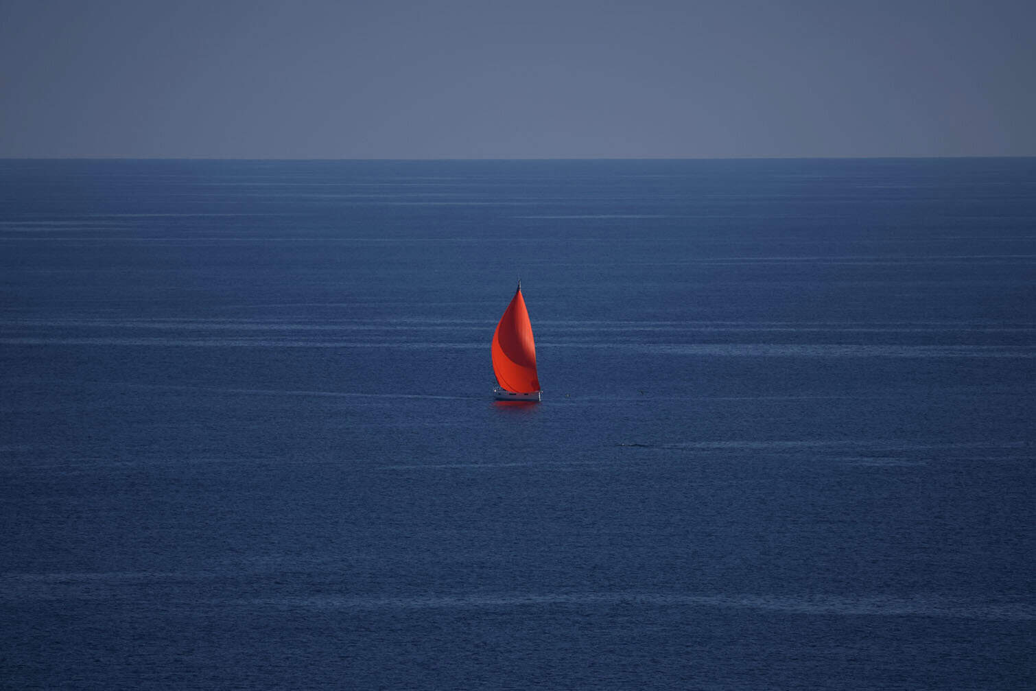 a sailboat on the Mediterranean ocean
