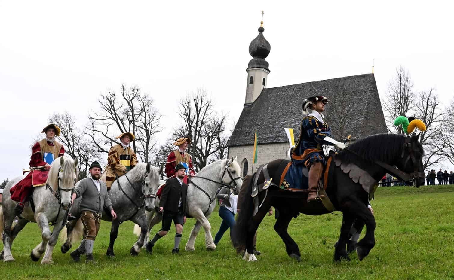Participants in historical costumes