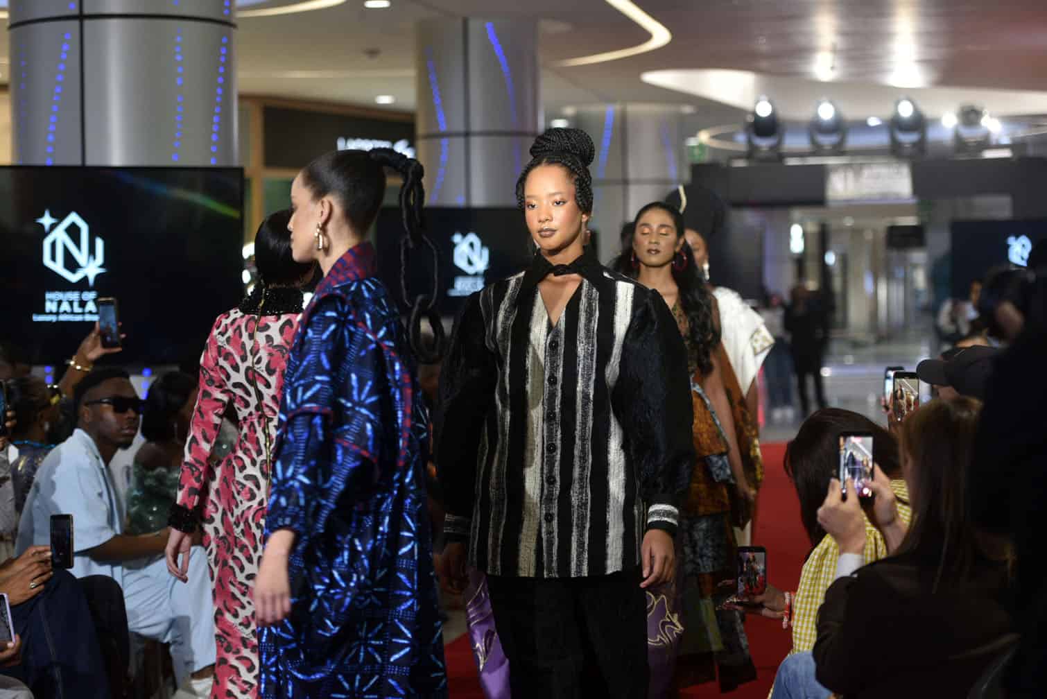 A model shocases House of Nala Luxury African House