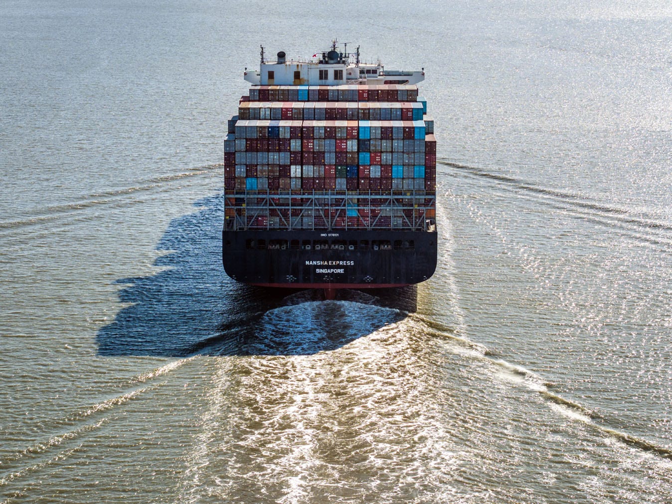 A container ship, the Nansha Express