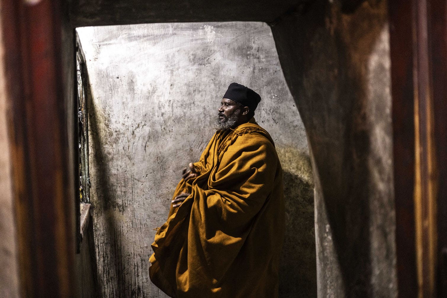 An Ethiopian Orthodox Christian worshipper