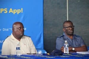 Pule Leeu, deputy director at Randburg Community Corrections and Brigadier Vusimuzi Ngubane. Picture: Itumeleng Maloka