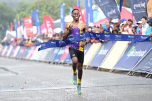 Khoarahlane Seutloali at the Soweto Marathon