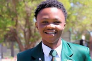Siya Gasmeni, a Grade 11 pupil at Klerksdorp Technical High School.