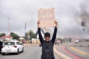 water crisis minister Pemmy Mojadina