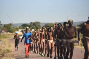 'It's important for me to do this': Young Ndebele initiates head to the mountains