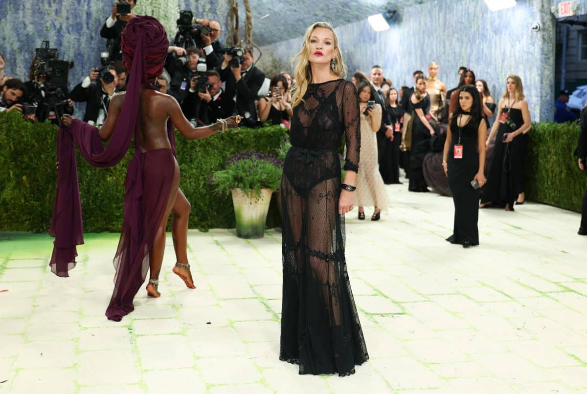 British model Kate Moss arrives for the 2026 Met Gala celebrating 