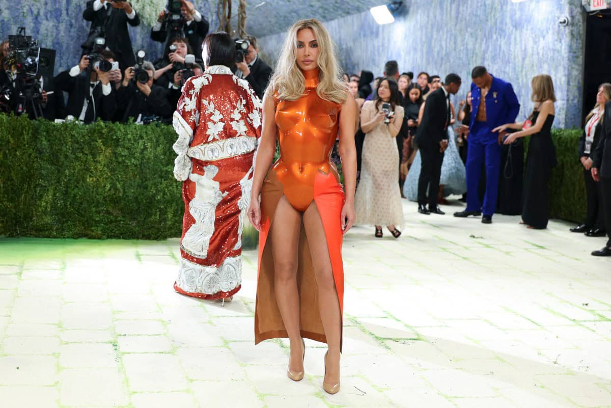 US reality TV personality Kim Kardashian arrives for the 2026 Met Gala celebrating 