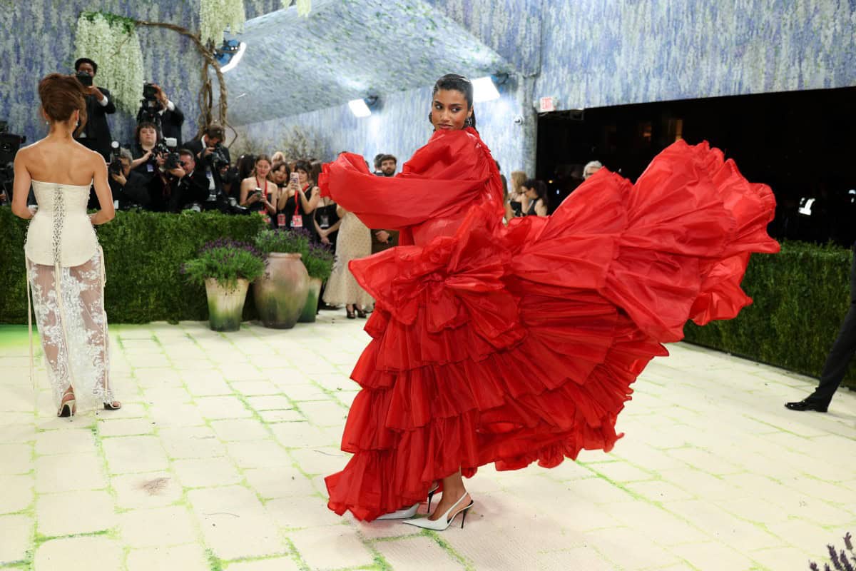 British model Kate Moss arrives for the 2026 Met Gala celebrating 