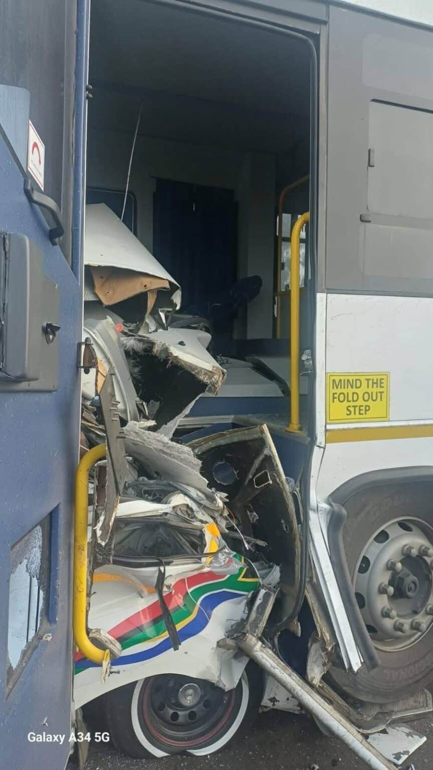 10 killed in head-on collision between bus and taxi in Mpumalanga