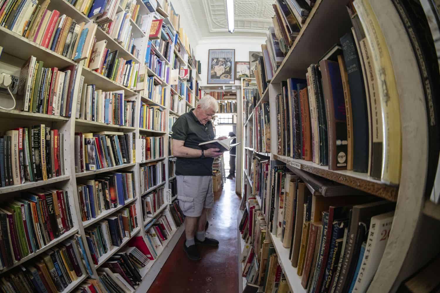 Used books from floor to ceiling at Bookdealers of Melville on 4 April 2026. Picture: OUR CITY NEWS/Ihsaan Haffejee