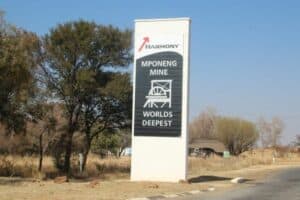 The entrance to Mponeng Mine.
