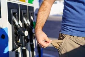 Here is how much less people are spending on fuel.