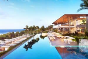 A render of the Club Med SA Beach Resort main pool. Picture: Supplied