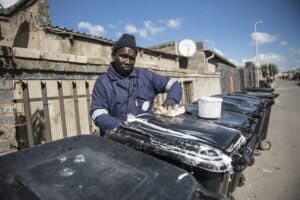 Solomzi Maseti Happy Joy Bin Cleaner Kaalfontein
