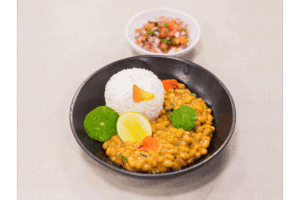 Recipe of the day: Thai curried Baked beans with jasmine rice and chili-coriander salsa