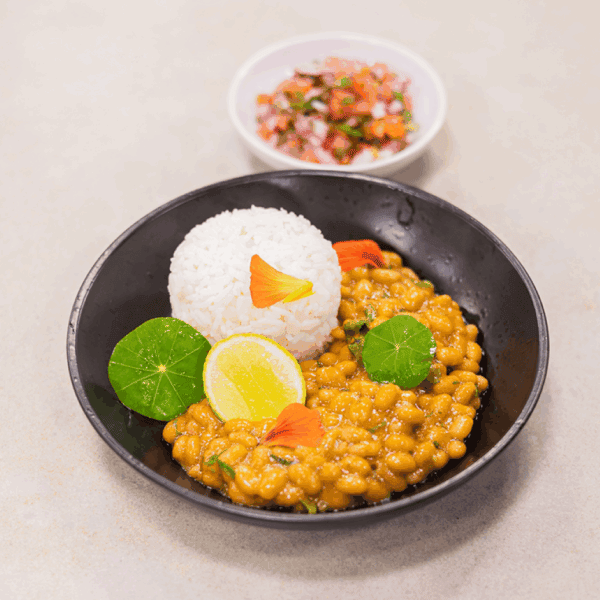 Recipe of the day: Thai curried Baked beans with jasmine rice and chili-coriander salsa