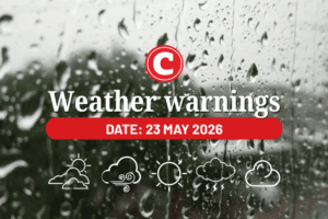 Weather forecast for 23 May 2026