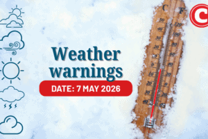 Weather forecast for 7 May 2026