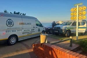 The scene where the man's body was found.