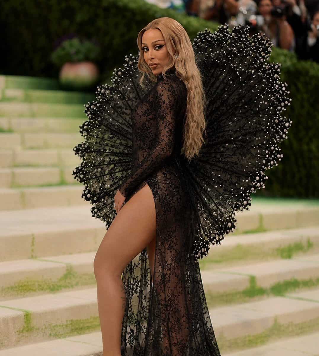 An AI-generated image of Doja Cat in an imagined Met Gala outfit. Picture: X, @doctorTeeTee