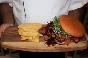Durban Honey Chilli Crunch burger day recipe