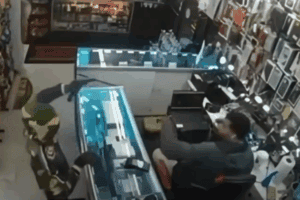 Screengrab of video showing the shooting.