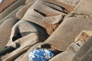 The remains of the human head found on a popular Umdloti beach on Mother's Day.
