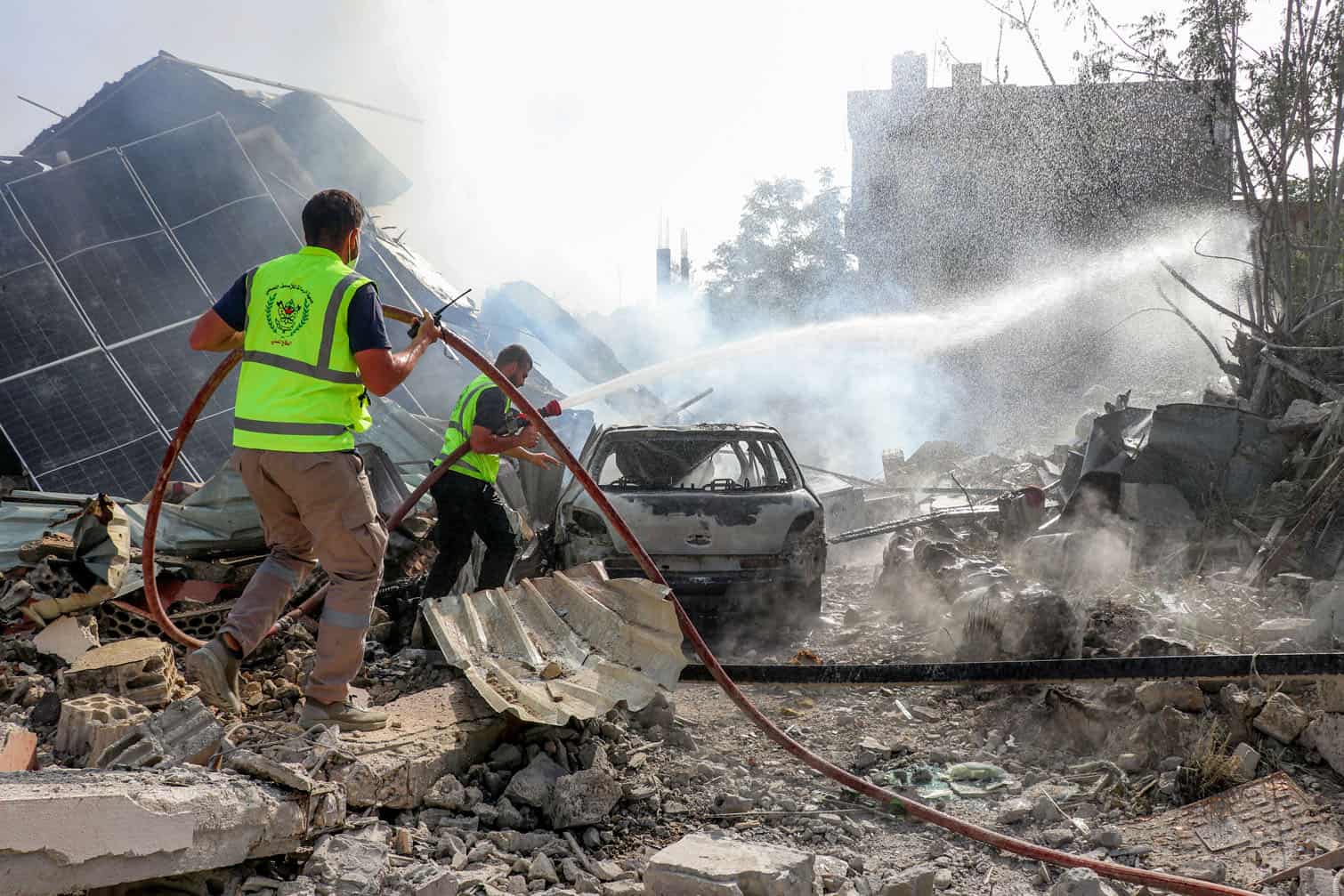 First responders affiliated with the Islamic Risala Scout Association