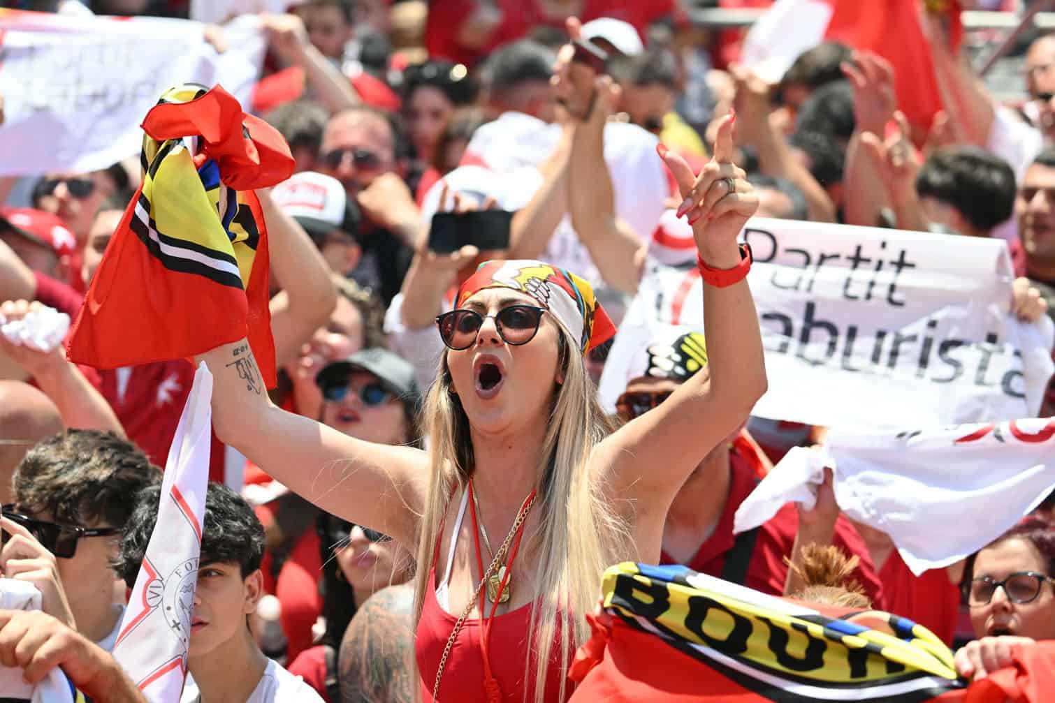 Malta Labour Party (PL) supporters