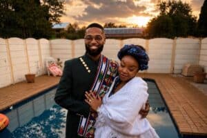 Nkululeko Mahlangu and his wife