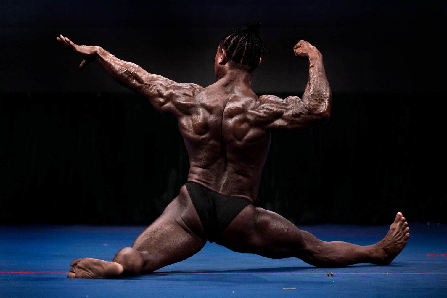 A bodybuilder competes in the 20th South East Asian Championships 2026