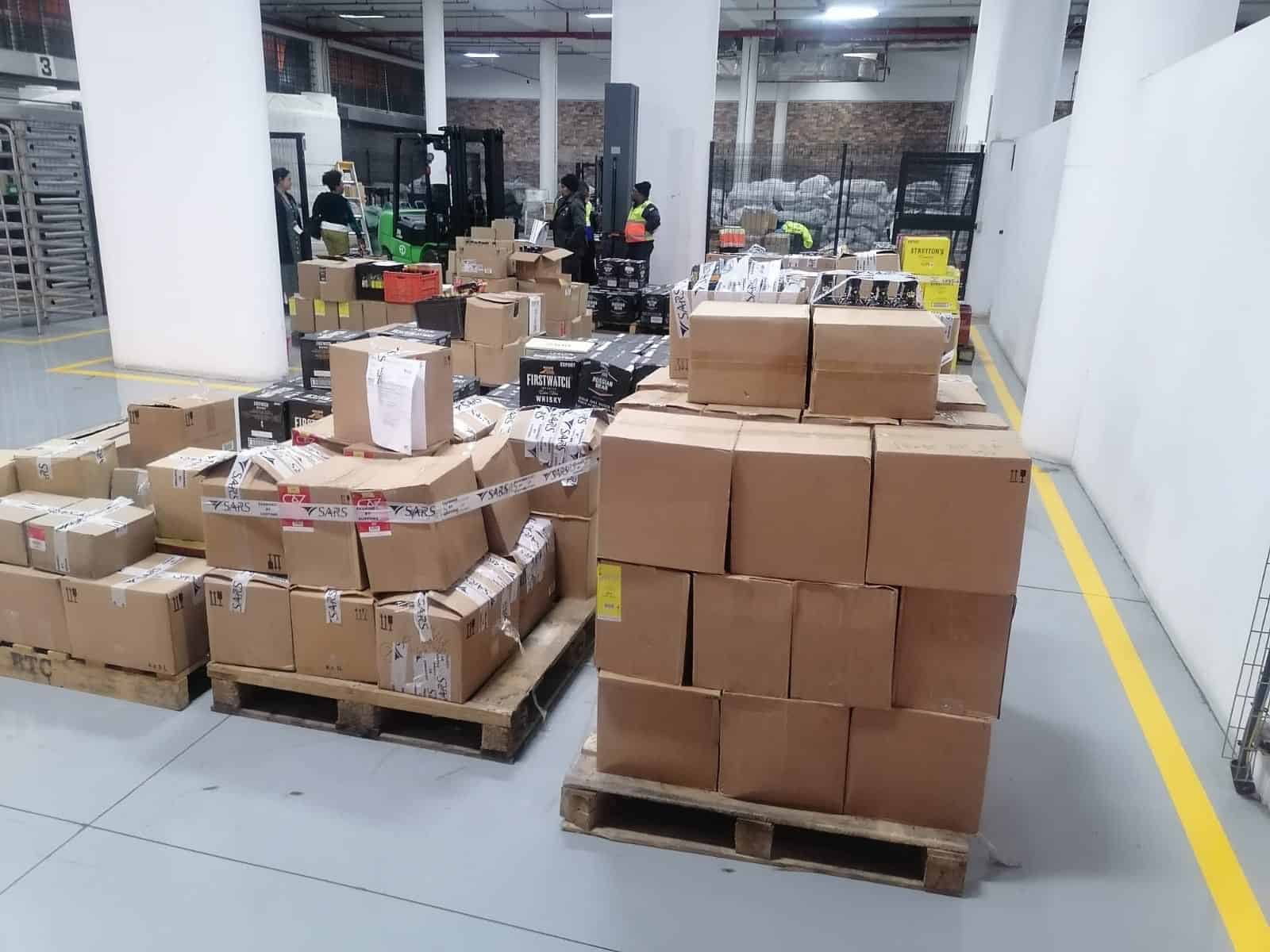 Over 6 000 litres of counterfeit alcohol confiscated by Saps officials. Saps, illicit trade, illicit goods.