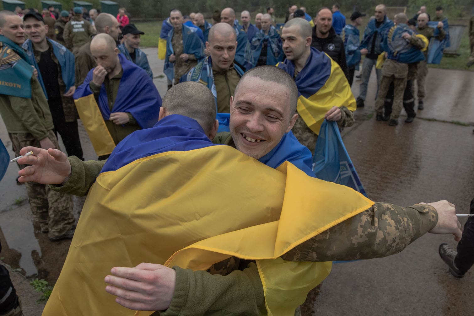 Released Ukrainian prisoners of war