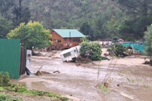 severe weather conditions, rainfall, flooding, George, coastal areas, Western Cape, evacuations