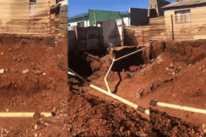 sinkholes, Vosloorus, municipality, local government, weather conditions, heavy rainfall, flooding