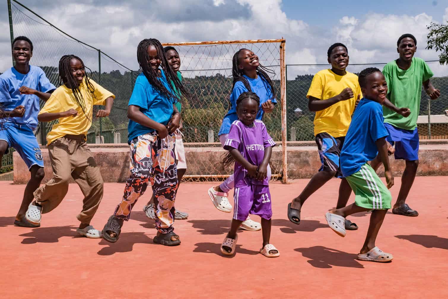Members of the Ugandan dance group