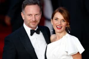 LONDON, UNITED KINGDOM - SEPTEMBER 28: (EMBARGOED FOR PUBLICATION IN UK NEWSPAPERS UNTIL 24 HOURS AFTER CREATE DATE AND TIME) Christian Horner and Geri Horner attend the "No Time To Die" World Premiere at the Royal Albert Hall on September 28, 2021 in London, England. (Photo by Max Mumby/Indigo/Getty Images)