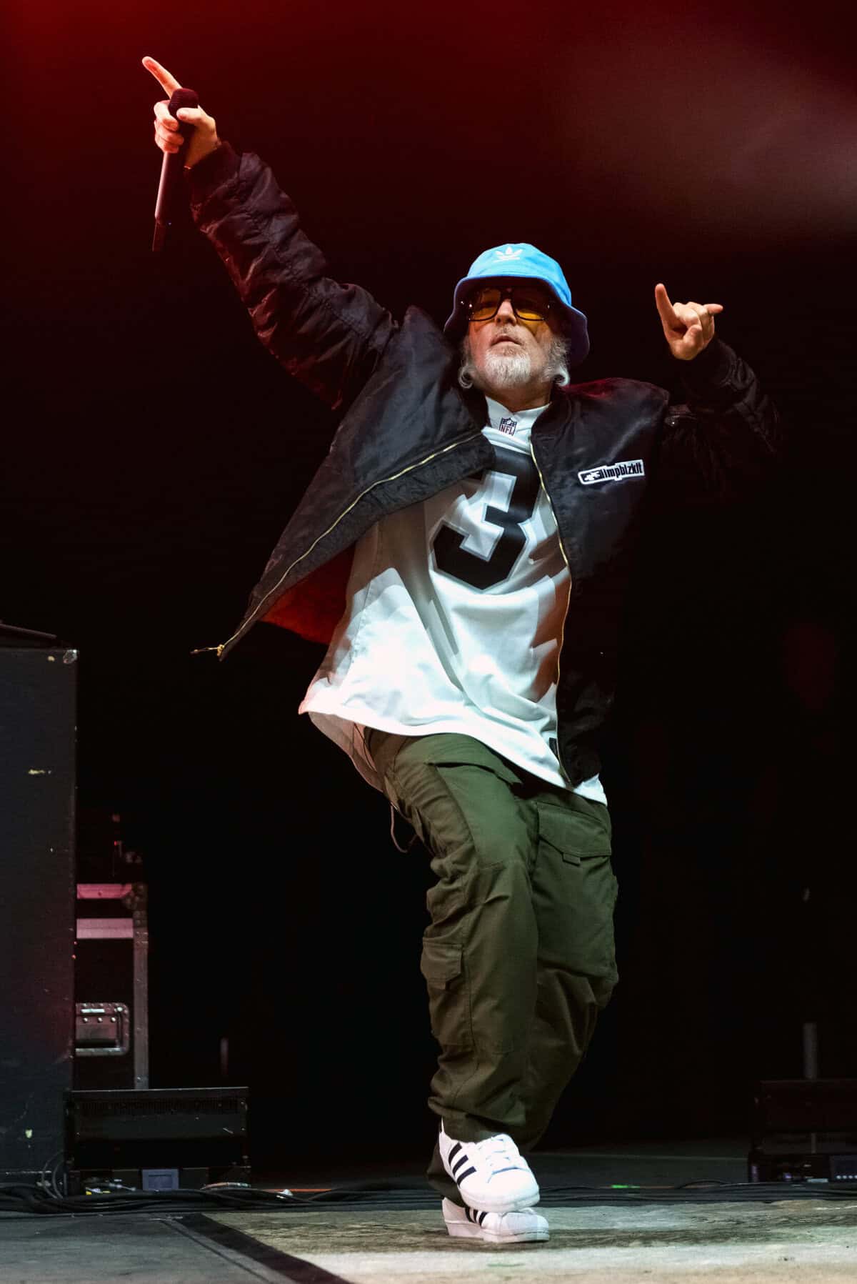 Fred Durst of Limp Bizkit performs at Wembley Arena on April 17, 2023 in London, England. (Photo by Matthew Baker/Getty Images)