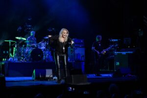 2 October 2023, Berlin: Singer Bonnie Tyler sings during a concert of the tour "40 years of Total Eclipse of the Heart" at Admiralspalast. Photo: Sebastian Gollnow/dpa. Picture: Sebastian Gollnow / dpa Picture-Alliance via AFP