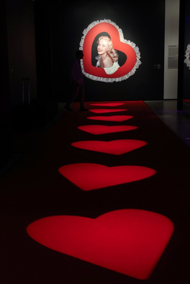 An exhibit is seen during the Exhibition Preview for