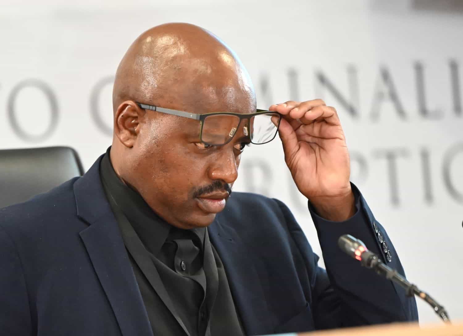 Suspended Ekurhuleni Metro Police Department (EMPD) Deputy Chief Julius Mkhwanazi testifies at the Madlanga commission at Brigette Mabandla Judicial College on 24 June 2026 in Pretoria. Picture: Gallo Images/Frennie Shivambu