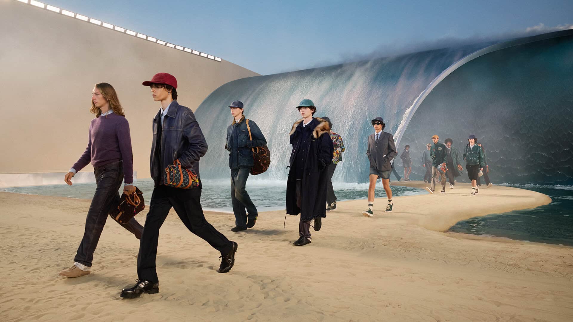 Louis Vuitton's Spring/Summer 2027 menswear show goes surfing with Pharrell Williams
