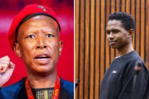 Musa Khawula and Julius Malema