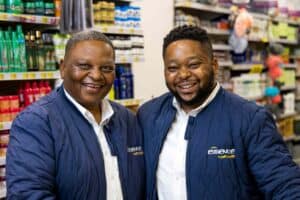 Norman (left) and Agobokwe Motsepe