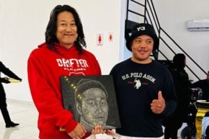 Oscar Dlamini with Sung Kang