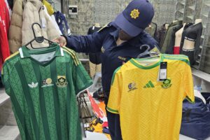 Police seize over R100m in fake luxury goods including Bafana jerseys [VIDEO]