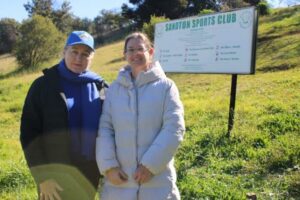Ward 90 councillor Renate van Onselen and Sandton Sports Club board member and Parkmore Community Association manager Lori Klein.