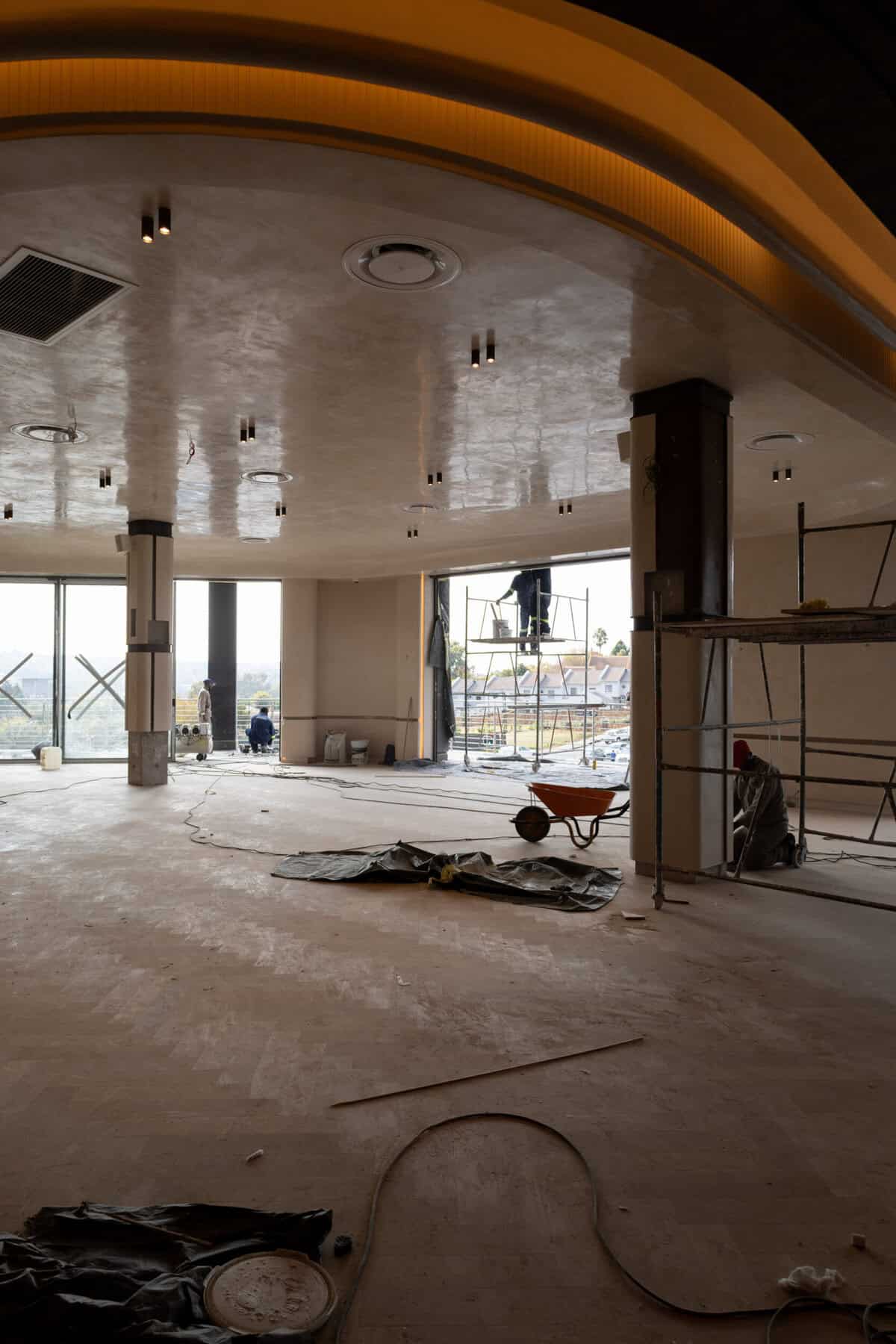 Construction at Vlamo, Mun Manal's highly anticipated new Mediterranean dining destination at Sandton Gate, is in its final stages - with the finished venue set to become one of Joburg's most talked-about culinary addresses. Picture: Supplied, Vlamo.