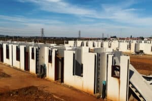 Unfinished housing project in Vosloorus ext 9. Picture: Carlos Muchave